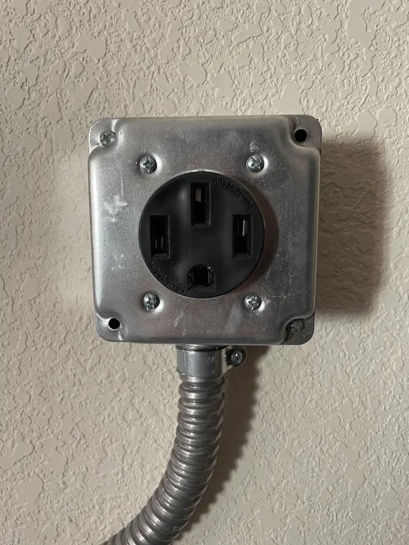 NEMA 14-50 outlet installed for Smart Home Electrical in Lakeland North