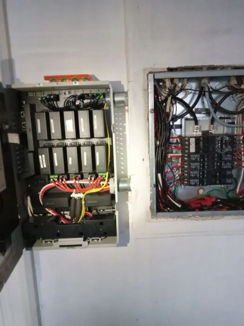 Electrical panel upgrade completed for Security Camera Wiring in Lakeland North